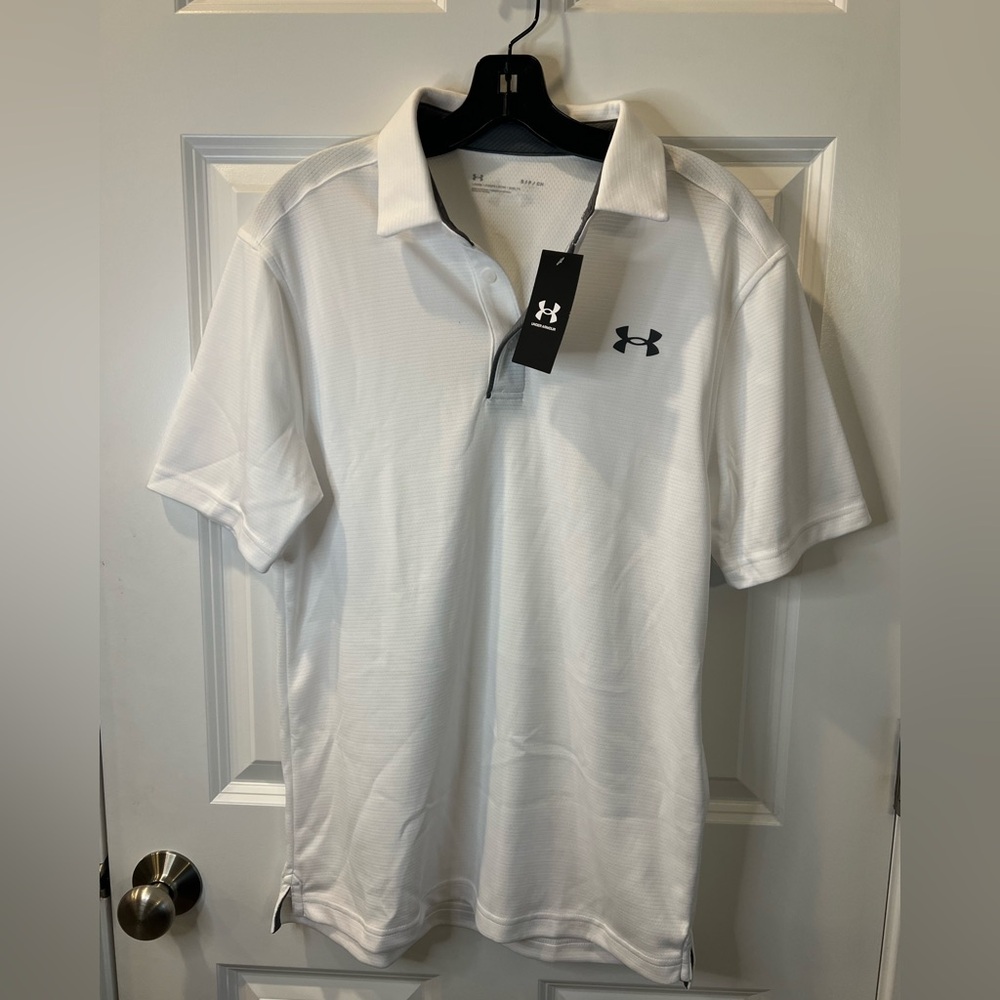 Under Armour Men's Classic White Polo